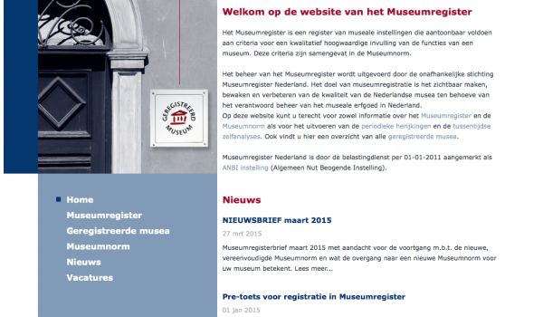 Quickscan onder 10 Gelderse musea tbv mogelijke aansluiting bij het Nederlands Museumregister
